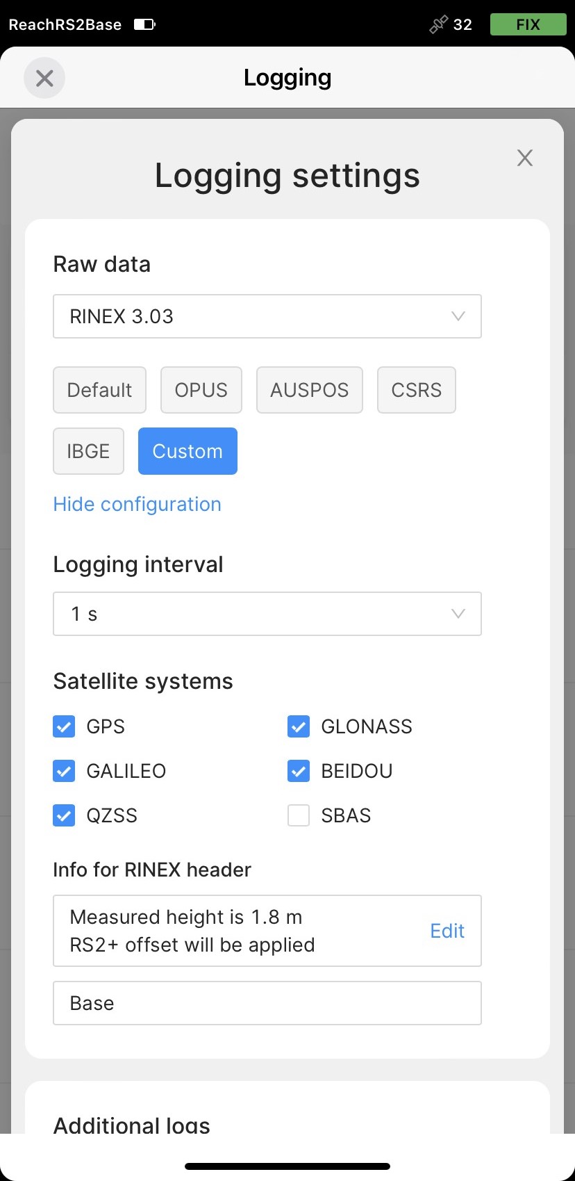 Setup the Reach RS2